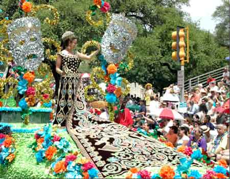  ' ',   -,  (Battle of Flowers Parade in San Antonio, Texas)