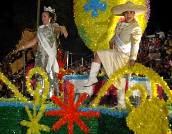   ' ', -,  (Fiesta Flambeau Night Parade in San Antonio, Texas)