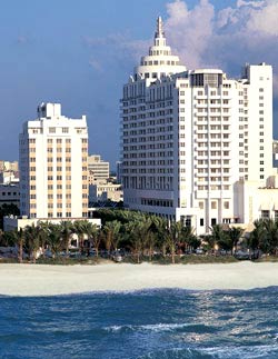Отель 'Loews Miami Beach Hotel' (Лоевз Майами-Бич) 4*, Майами, штат Флорида, США. Пляж отеля.