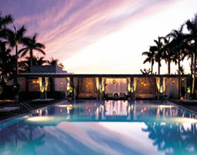 Отель 'The Shore Club Hotel' (Шо Клаб), бассейн. Отдых в Майами, штат Флорида, США.